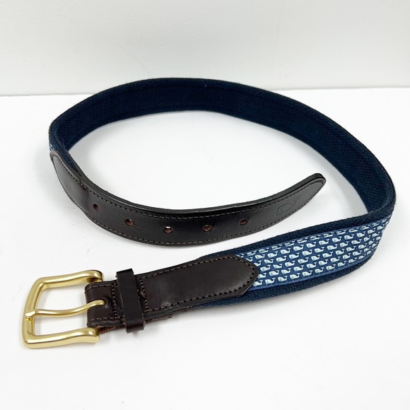 Vineyard Vines Other - Vineyard Vines Canvas Whale Belt Made in USA Size 30